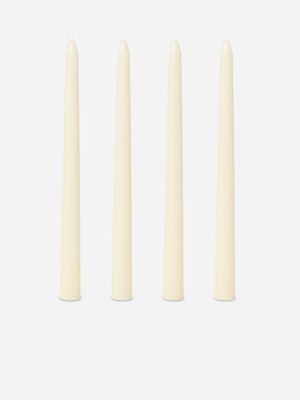 Dripless Taper Candle 25cm Set Ivory
