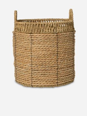 Rush Storage Basket Natural 30 x 30cm
