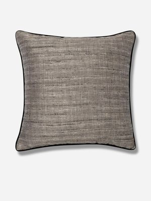 Silk Like Scatter Cushion Charcoal 60x60cm