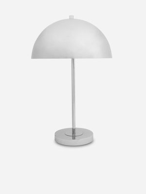 Mid Century Chrome Dome Table Lamp 52.5cm