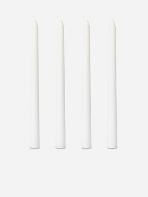 Dripless Taper Candle 25cm Set White