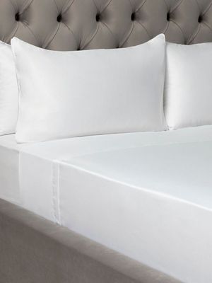 Grace Softest Gold Seal Certified Egyptian Cotton 200 Thread Count Flat Sheet White