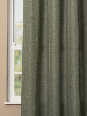 Curtain Eyelet Line Melange Olive 265x250cm