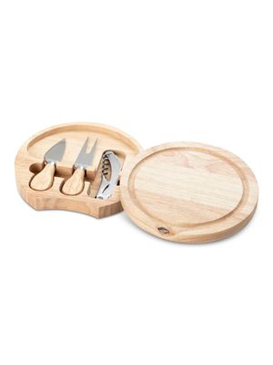 @home wooden wine + cheese set