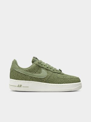 Nike Women’s Air Force 1 ’07 PRM Safari Green/Cream Sneaker