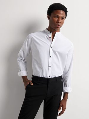 Men's Markham Mandarin White Shirt
