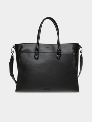 Women's Steve Madden Black Bmario Tote Handbag