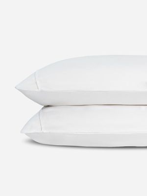 Grace Silkiest Tencel 300 Thread Count Sateen Pillowcase Set White