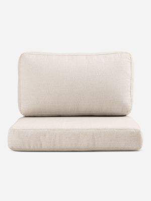 sunbrella 1 seater set of cushions natural