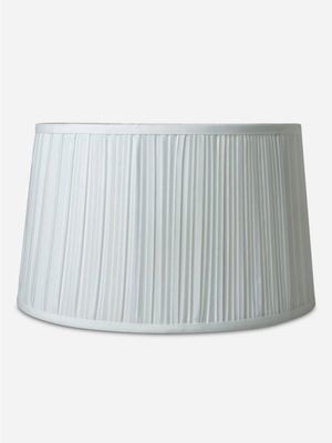 Tapered Pleated Lamp Shade White 24cm