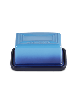 le creuset azure butter dish large