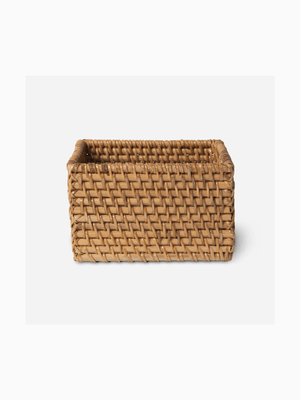 Small Sqaure Rattan Small 17 x 10cm