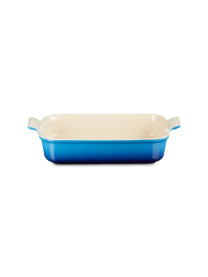 le creuset azure heritage rect dish 32cm