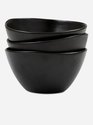 s&p arcata bowl black 12cm set 3