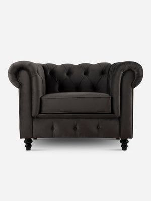 Madison 1 Seater Fibreguard Velvet Anthracite