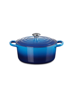 le creuset azure round cocotte 22cm