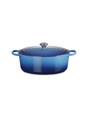 le creuset azure oval casserole 31cm