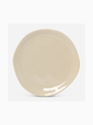 organic taupe sideplate 20cm