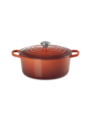 le creuset round cocotte cayenne 28cm