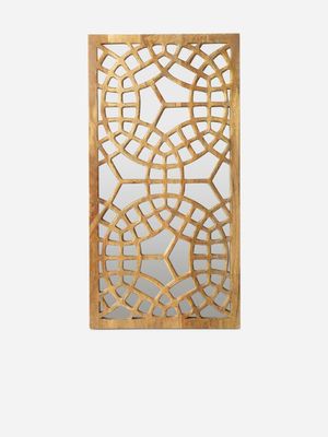 Mosaic Look Wood Mirror Panel