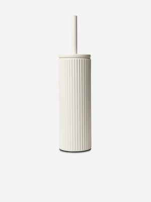 Fluted Toilet Brush White