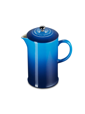 le creuset azure coffee press 1l