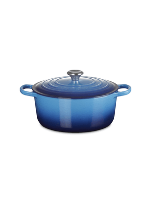 le creuset azure round cocotte 29cm