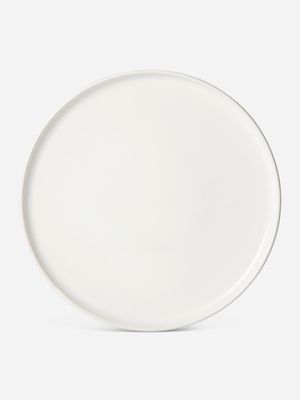 Fluted White Dinnerplate