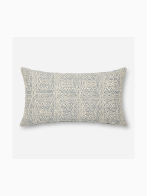 Geo Tapestry Blue Scatter Cushion 35x60