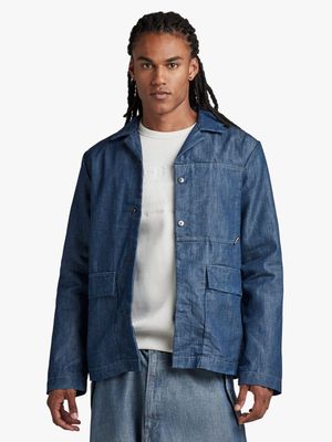 G-Star Men's Blue Marseille Blazer Jacket