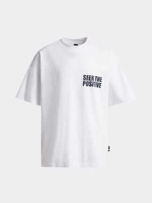 Jet Older Boys White Seek The Positive T-Shirt