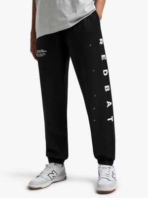 Redbat Men's Black Graphic Jogger