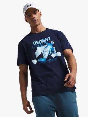 Redbat Athletics Men's Navy Graphic T-Shirt