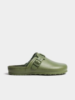 Men's Olive Closed Toe Clog