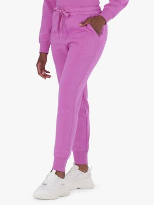 Women's Steve Madden Pink Co-Ord Naomi Fleece Joggers