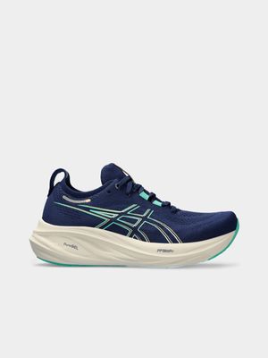 Womens Asics Gel-Nimbus 26 Blue Expanse/Aurora Green Running Shoes