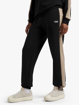 Womens TS Colourblock Black/Stone Jogger