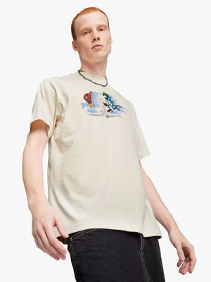 Puma Men's For The Fanbase Ecru T-Shirt