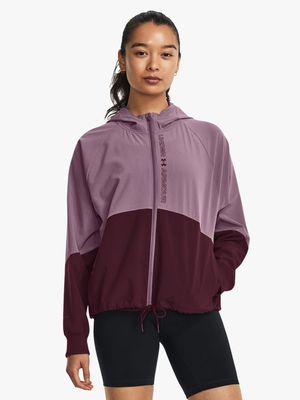 Womens Under Armour Colourblock Purple/Mauve Jacket