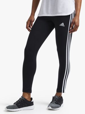 Womens adidas 3-Stripe Black/White Tights