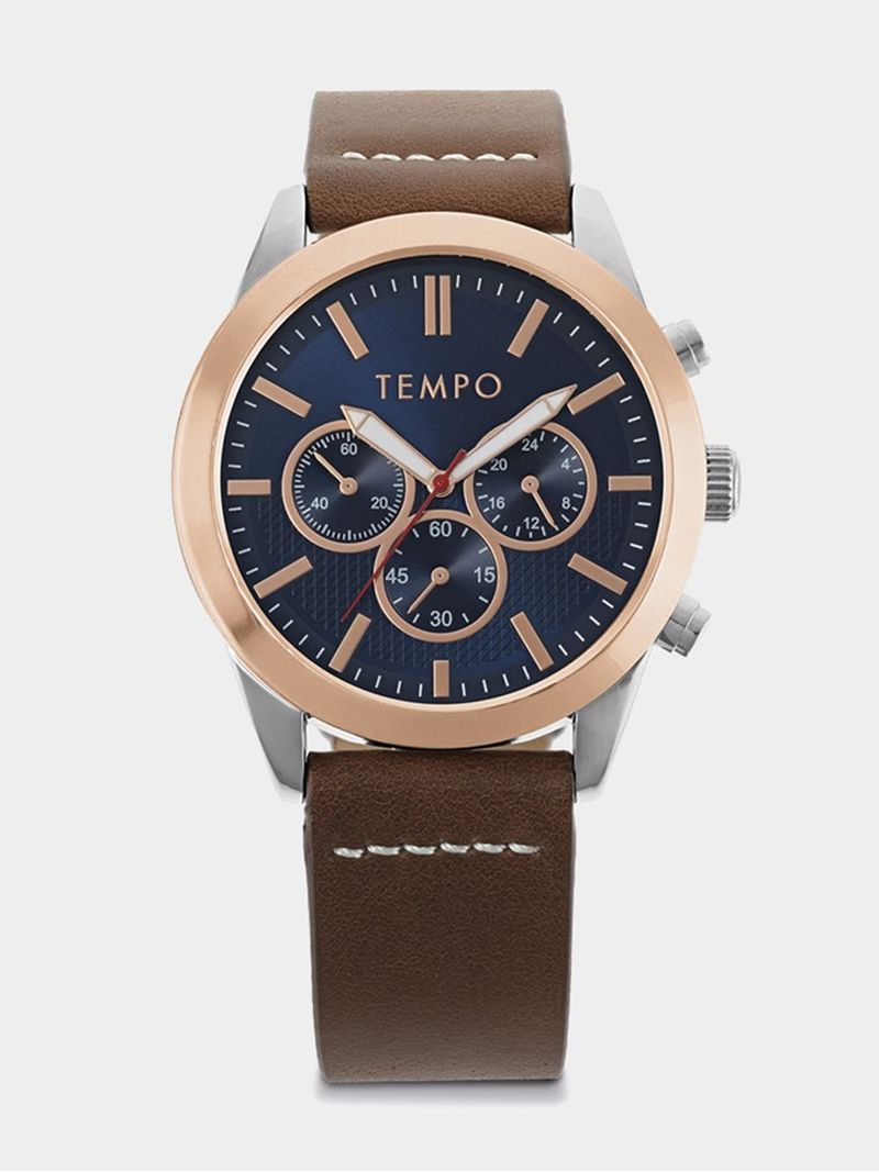 Tempo Men s Analogue Leather Watch Bash