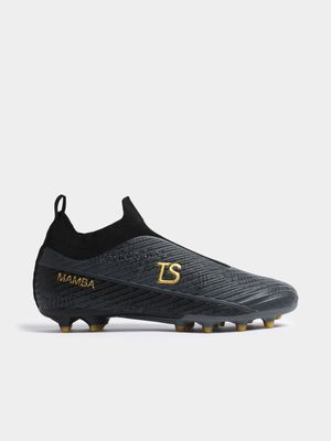 Mens TS Mamba Black/Gold Laceless FG Boots