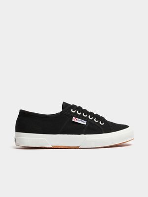 Womens Superga Classic Canvas Black/White Sneakers