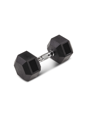 Everlast Hex 15kg Rubber Dumbbells - weights