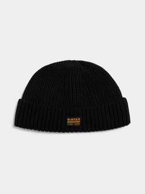 G-Star Men's Originals Fisherman Black Beanie