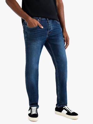 Men's Relay Jeans Sustainable Straight Leg Mid Blue Jeans