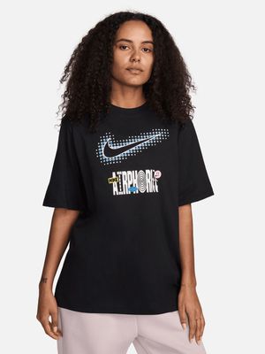 Womens Nike Sportswear Festival Black Tee