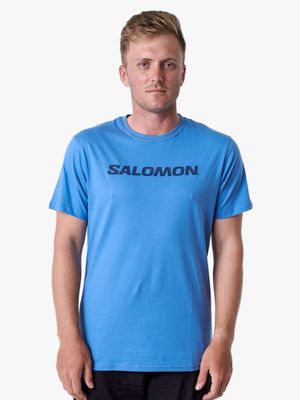 Mens Salomon Core Logo Blue Short Sleeve Tee