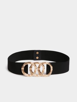 Circle Detail Elasticated Waist Belt