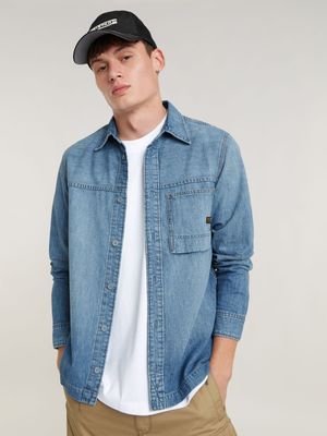 G-Star Men's 1-Pocket Regular Denim Shirt